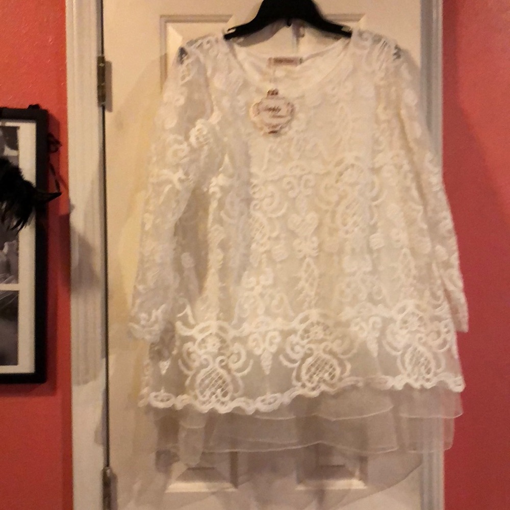 White lace blouse
